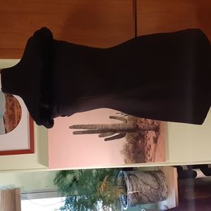 Vintage 90's Fur Trim Dress
